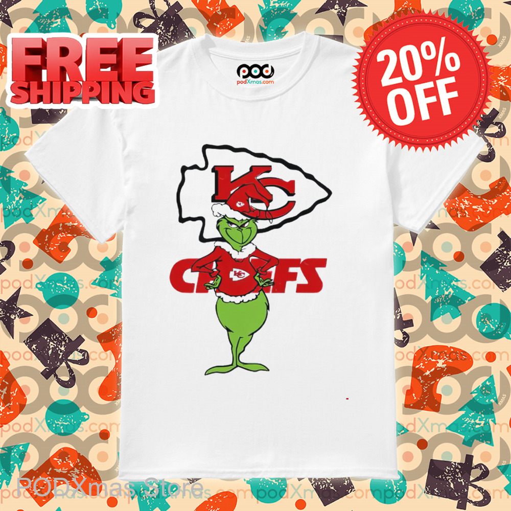 Grinch Kansas City Chiefs Merry Christmas Shirt