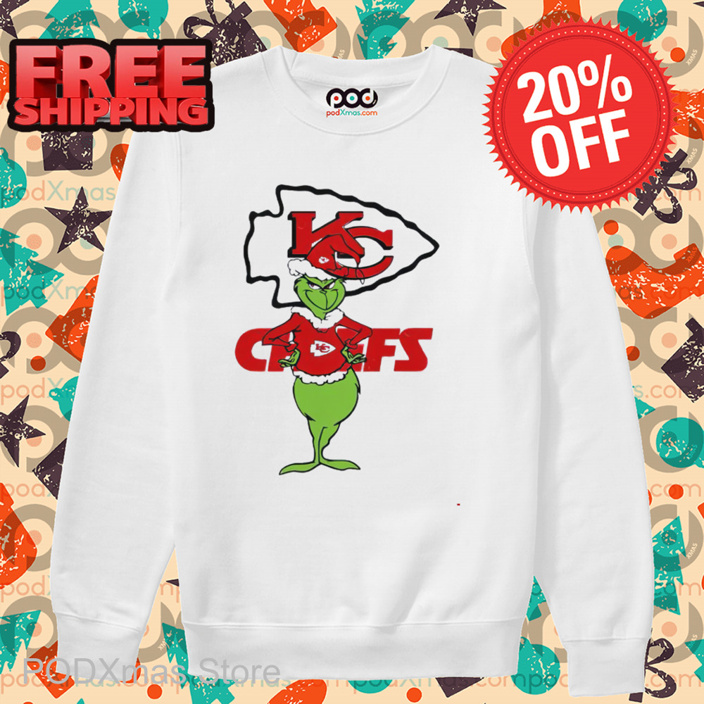 Grinch Kansas City Chiefs Merry Christmas Shirt