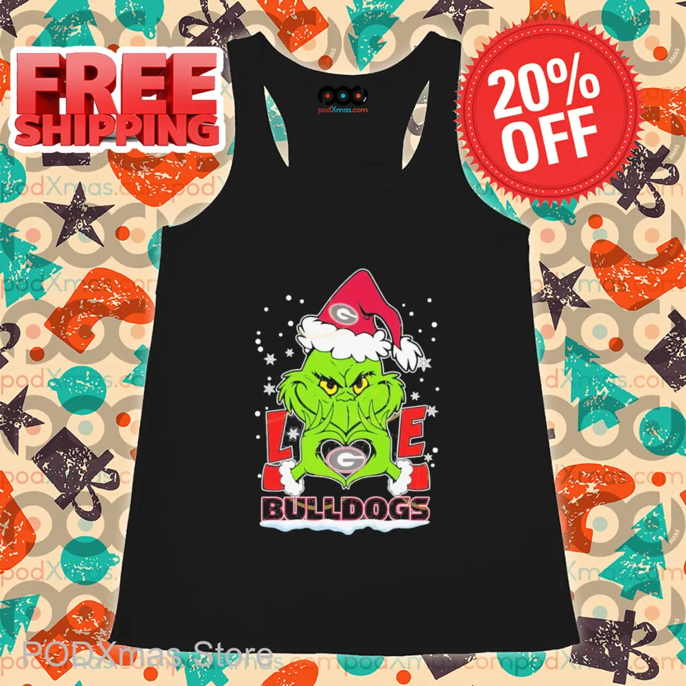 Grinch Love Georgia Bulldogs Christmas Shirt
