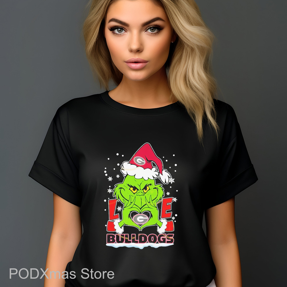 Grinch Love Georgia Bulldogs Christmas Shirt