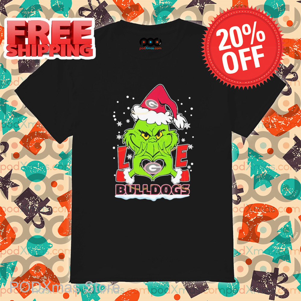 Grinch Love Georgia Bulldogs Christmas Shirt