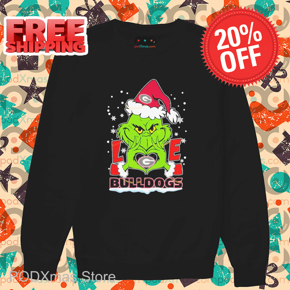 Grinch Love Georgia Bulldogs Christmas Shirt