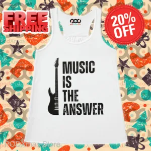 Guitar Music Is The Answer Vintage 2024 Shirt