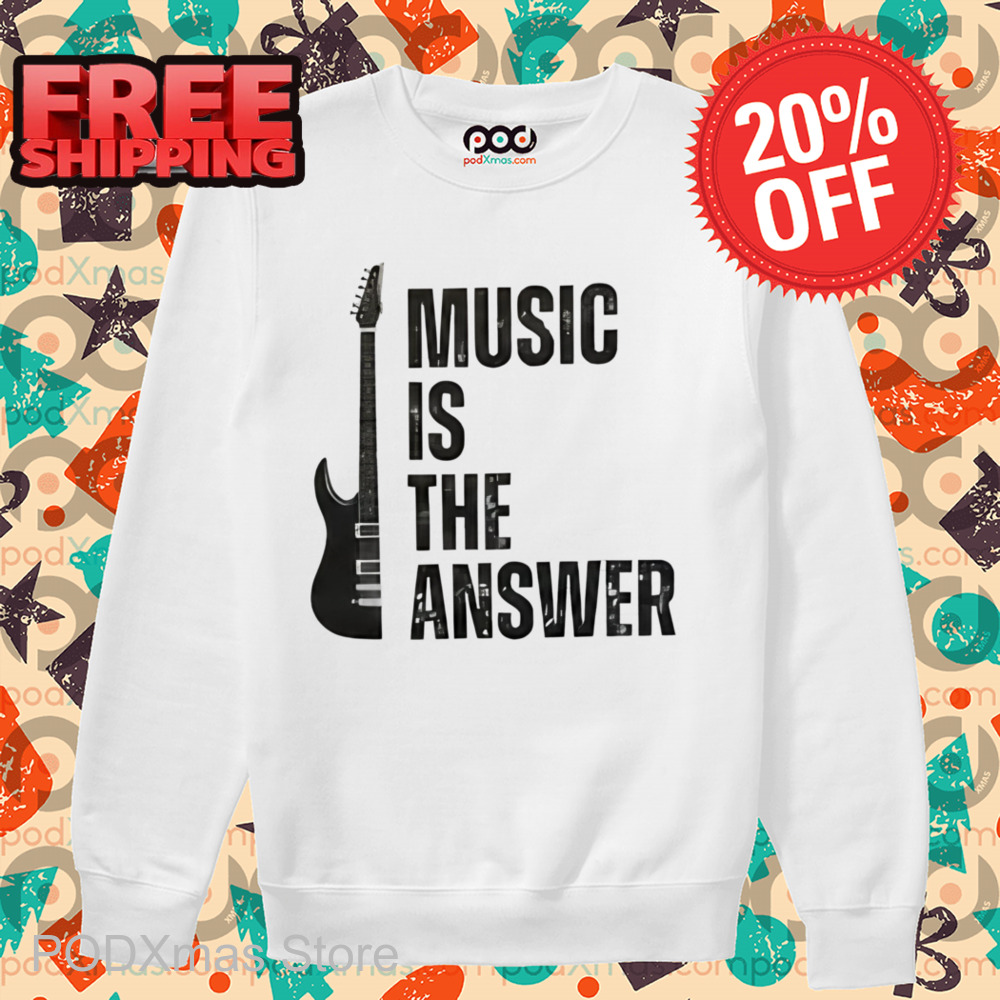 Guitar Music Is The Answer Vintage 2024 Shirt