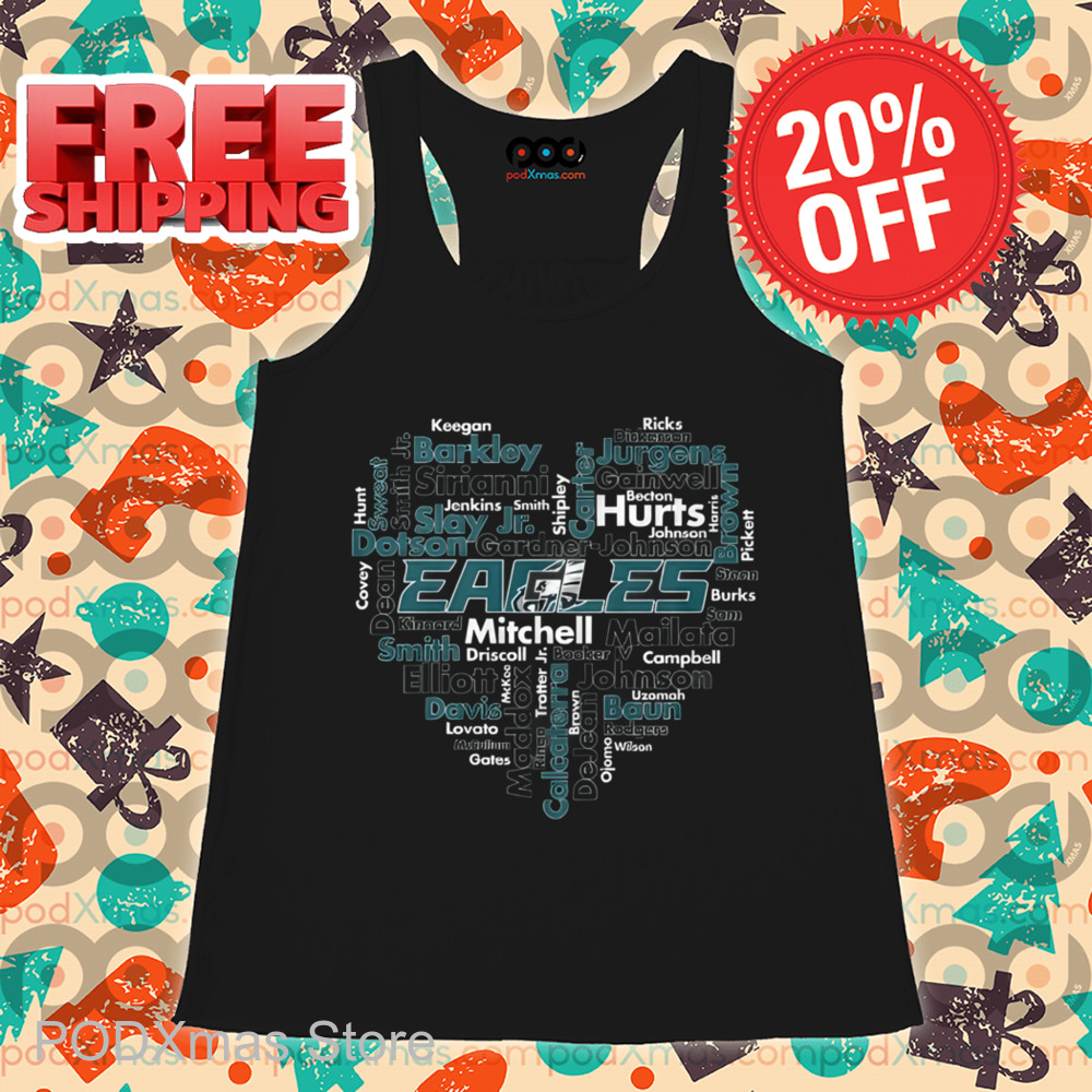 Heart Philadelphia Eagles Hurt Players Teams 2024 Shirt