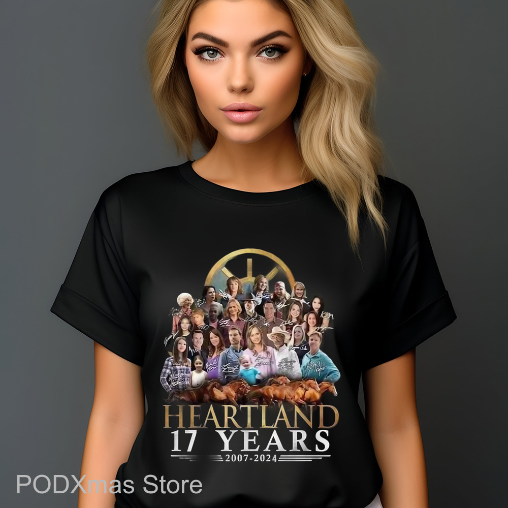 Heartland 17 Years 2007 2024 Thank You For The Memories Signature Shirt