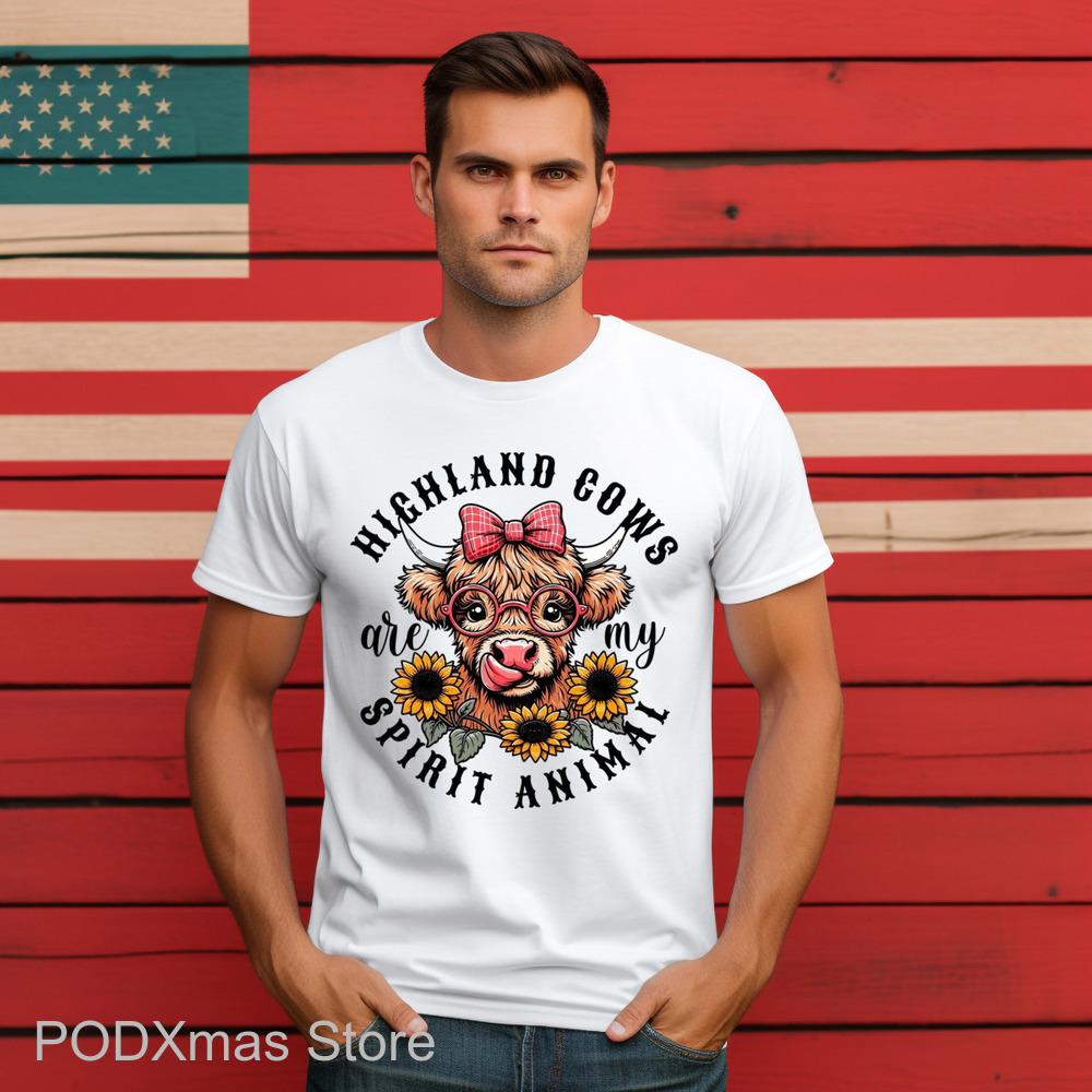 Heifer Highland Cows Are My Spirit Animal 2024 Shirt
