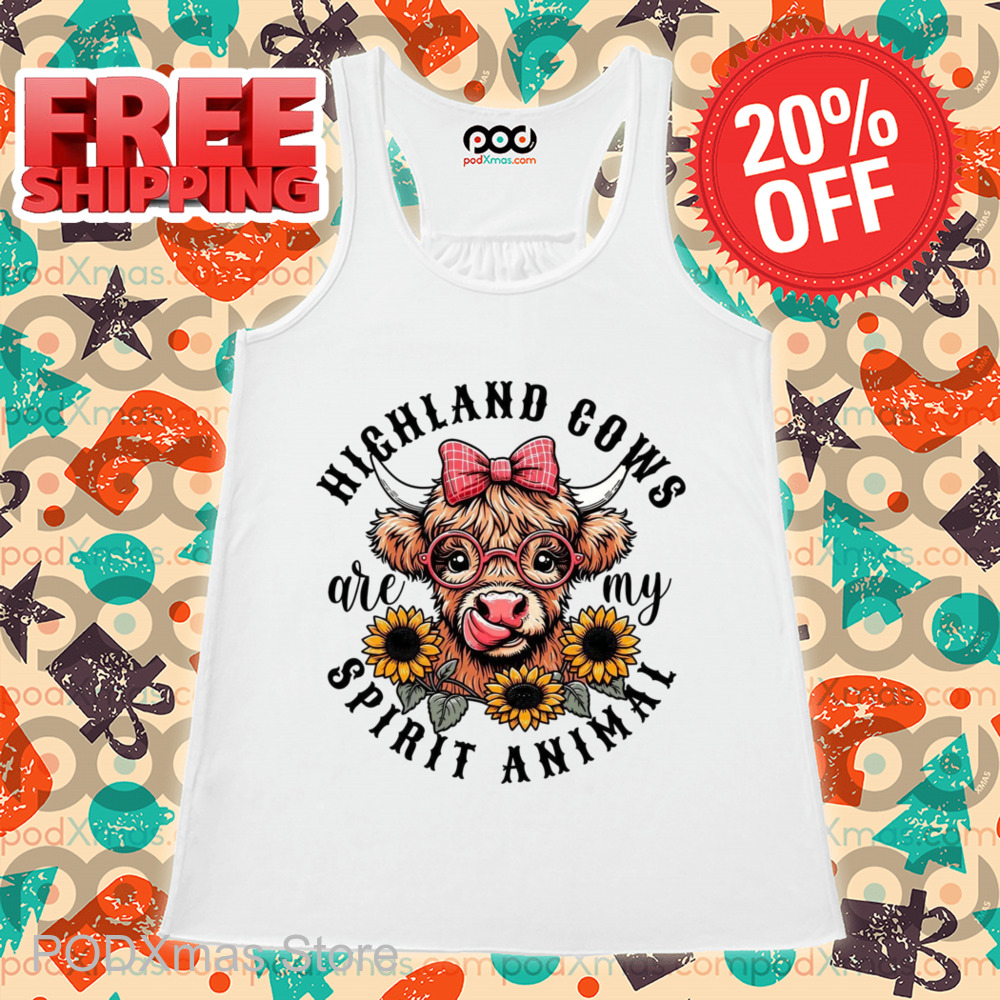 Heifer Highland Cows Are My Spirit Animal 2024 Shirt