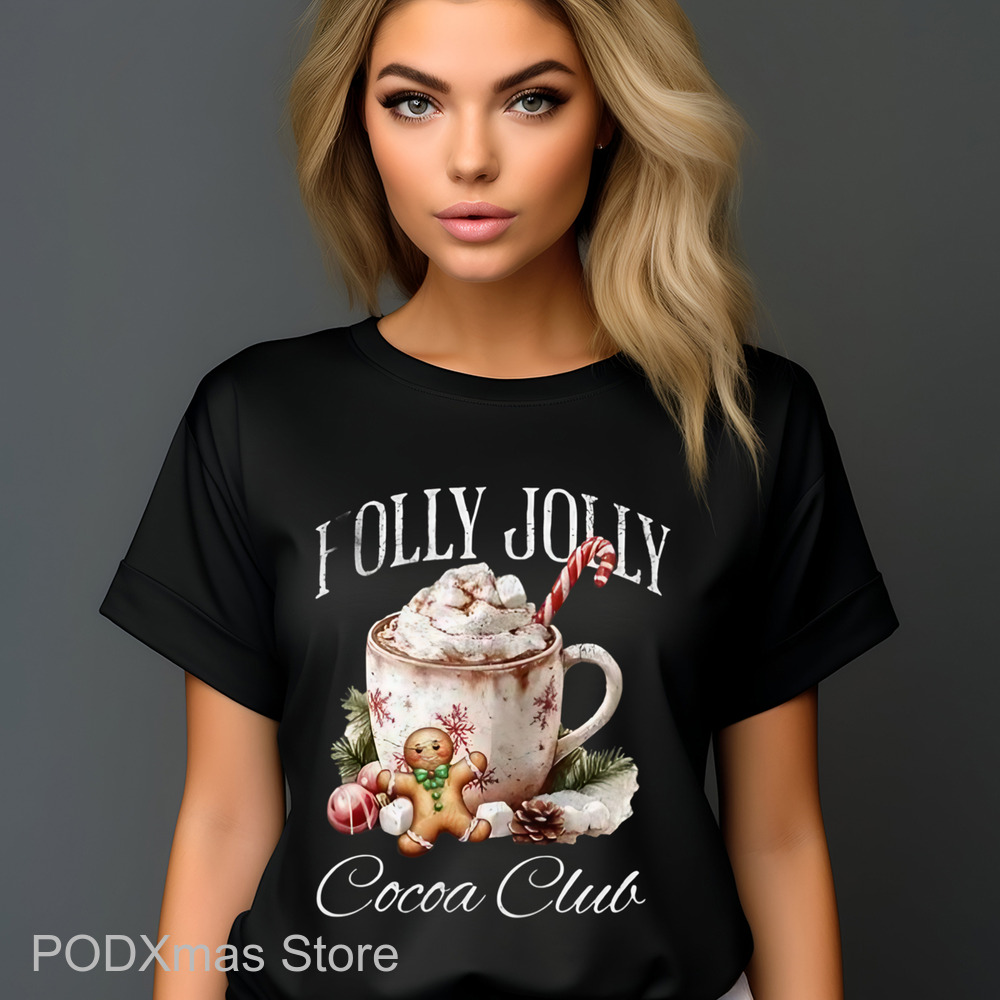 Holly Jolly Cocoa Club Christmas 2024 Shirt