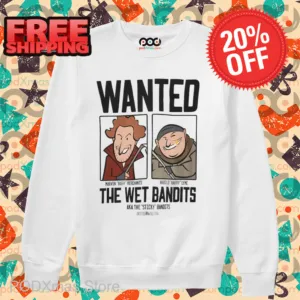Home Alone Wanted The Wet Bandits Christmas Cartoon Shirt