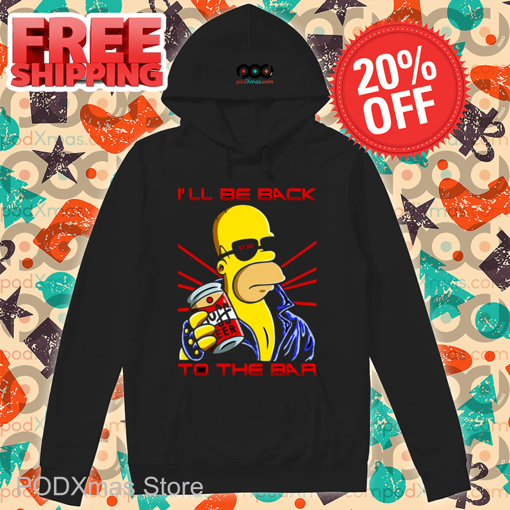Homer Simpson I'll Be Back To The Bar 2024 Shirt