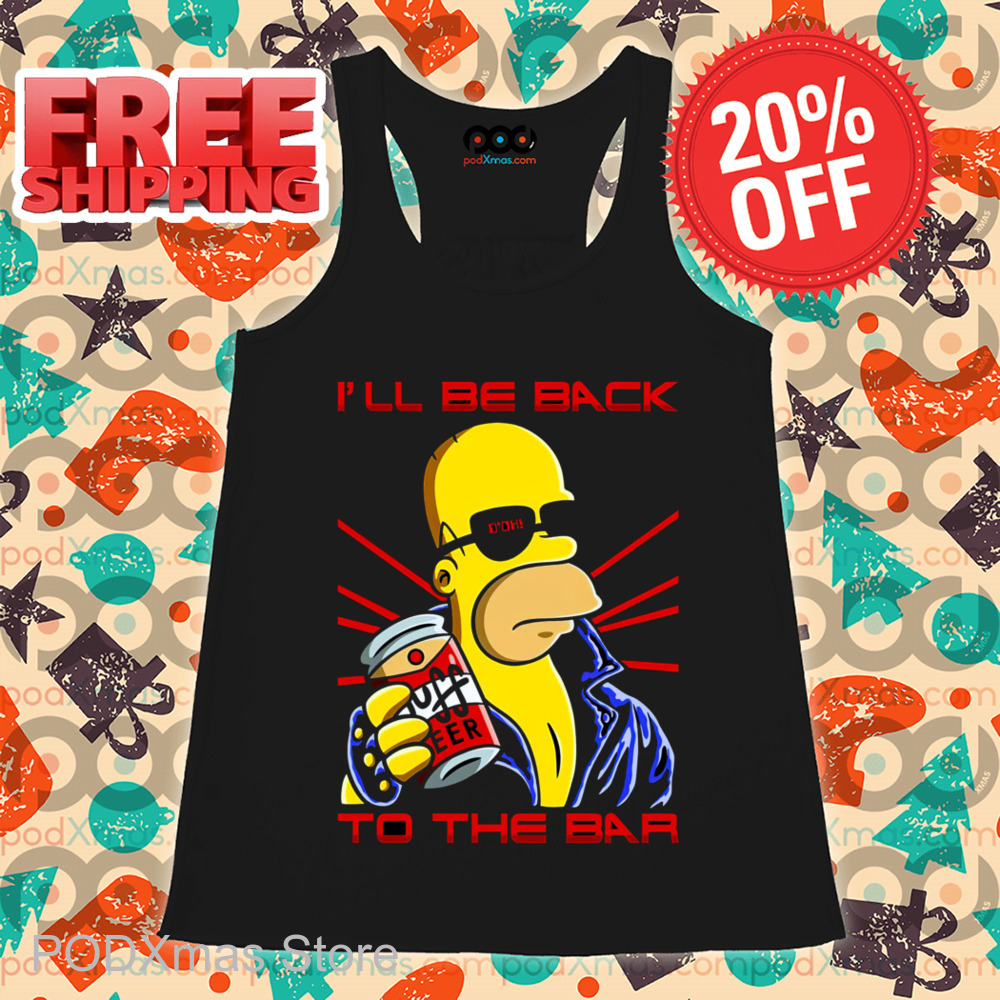 Homer Simpson I'll Be Back To The Bar 2024 Shirt