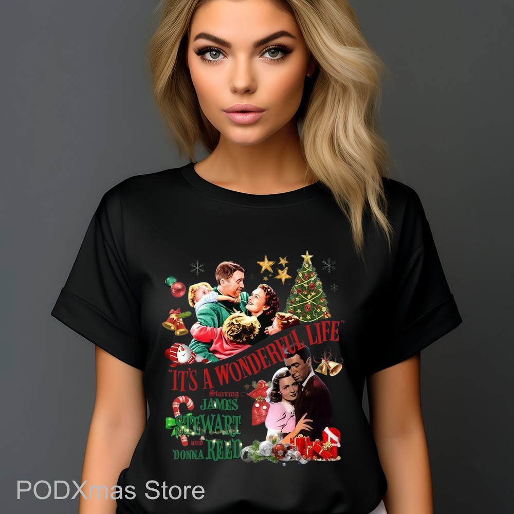 It's A Wonderful Life Starring James Stewart And Donna Reed Christmas 2024 Shirt