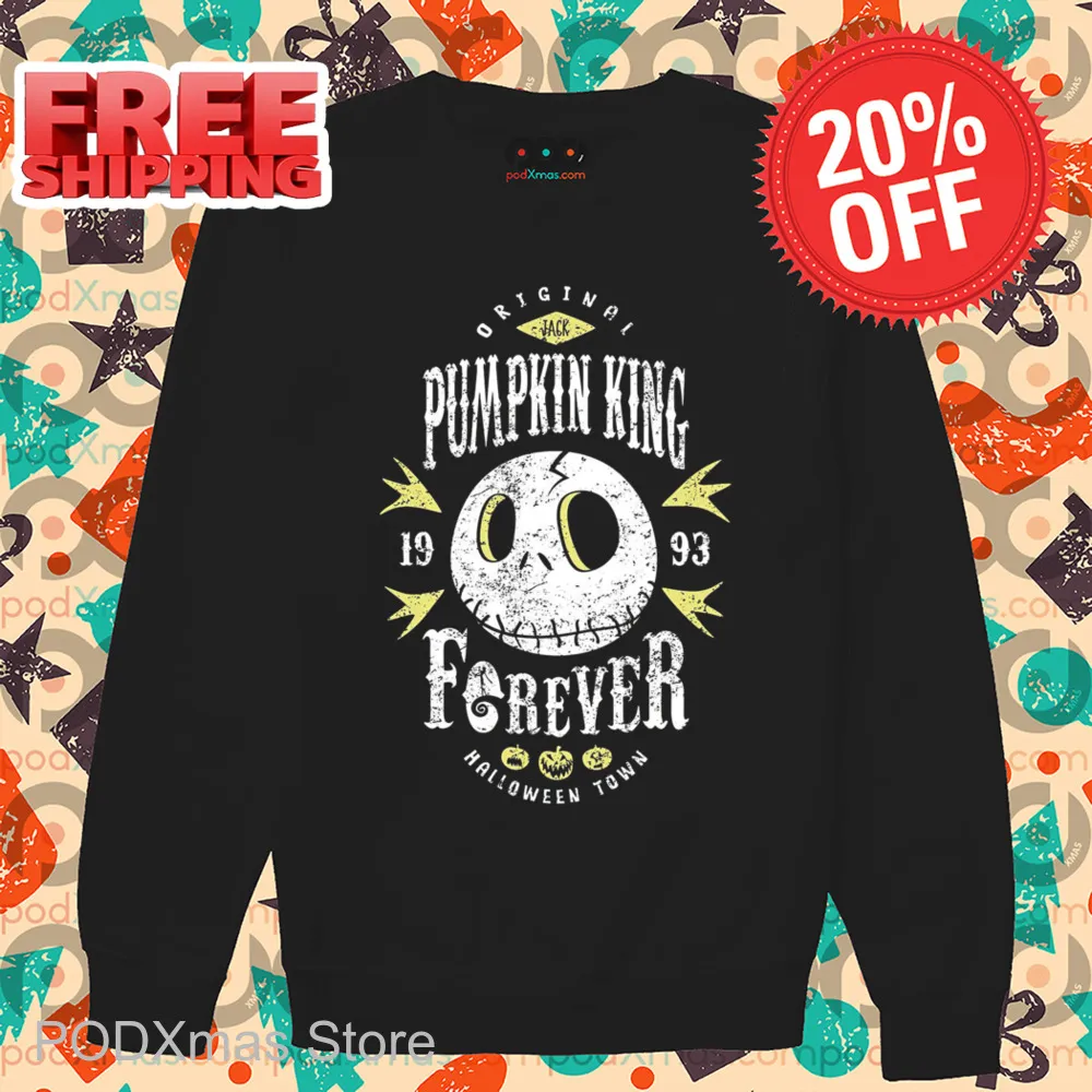 Jack Skellington Pumpkin King Forever 1993 Vintage Shirt
