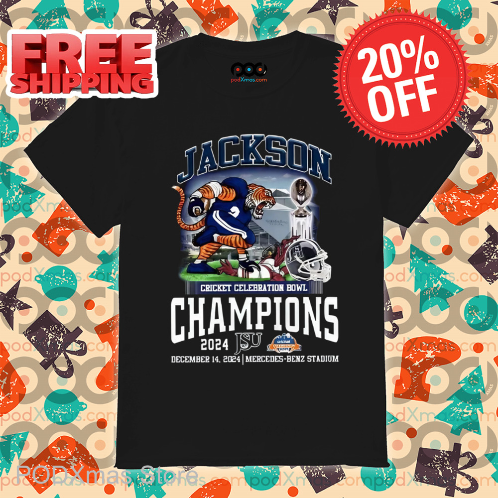 Jackson Cricket Celebration Bowl Champions 2024 Shirt