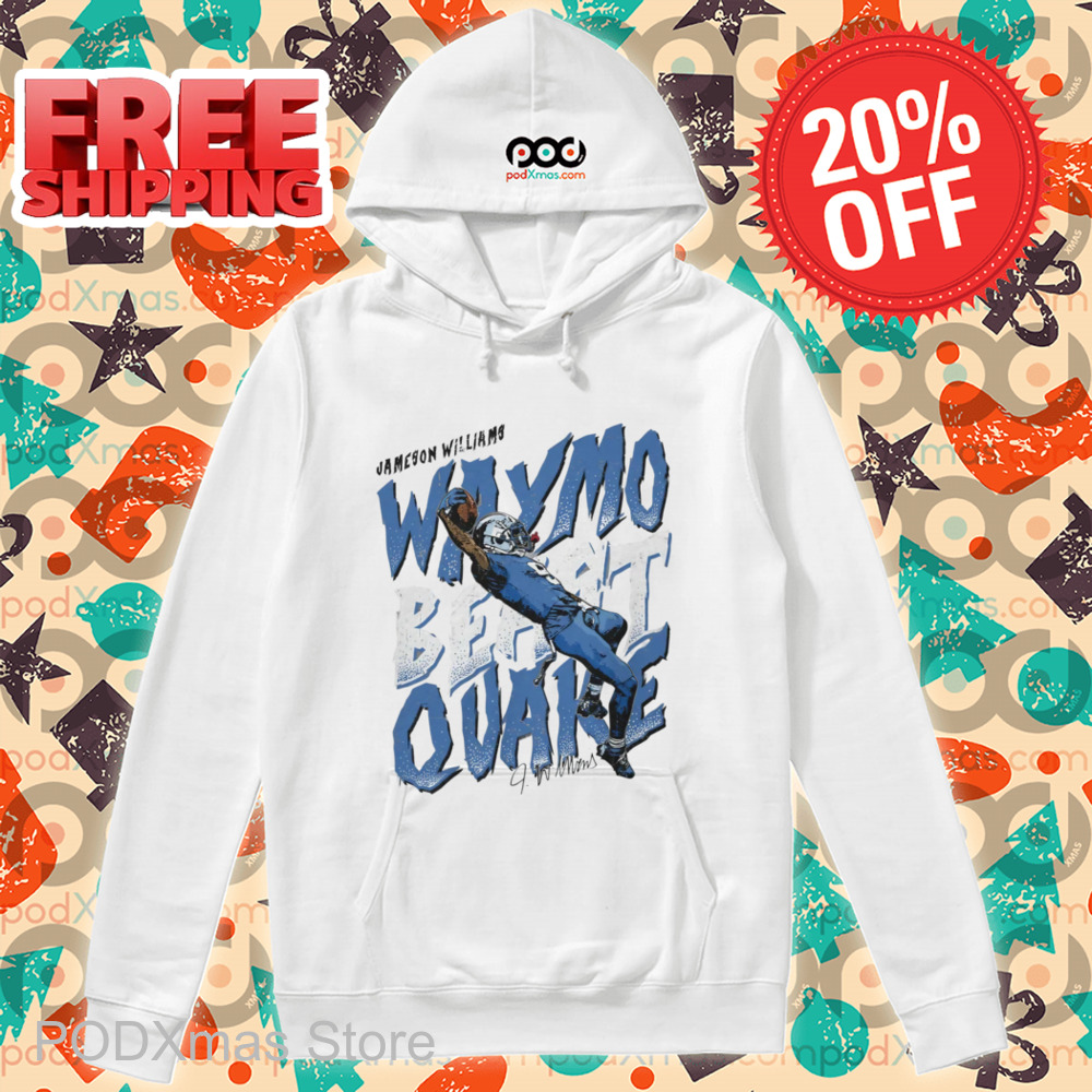Jameson Williams Waymo Beast Quake Signature 2024 Shirt