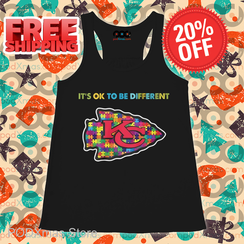 Kansas City Chiefs Autism It's Ok To Be Different Shirt