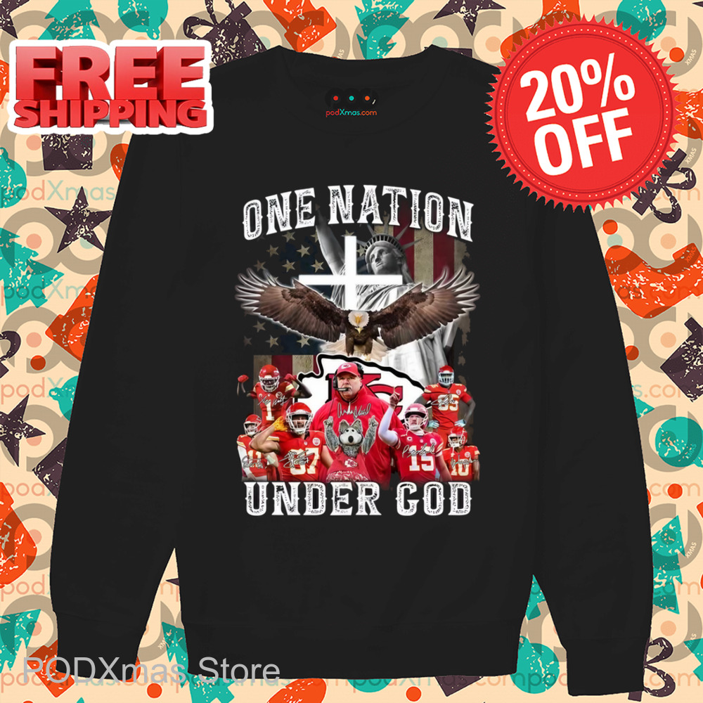 Kansas City Chiefs One Nation Under God Signature Shirt