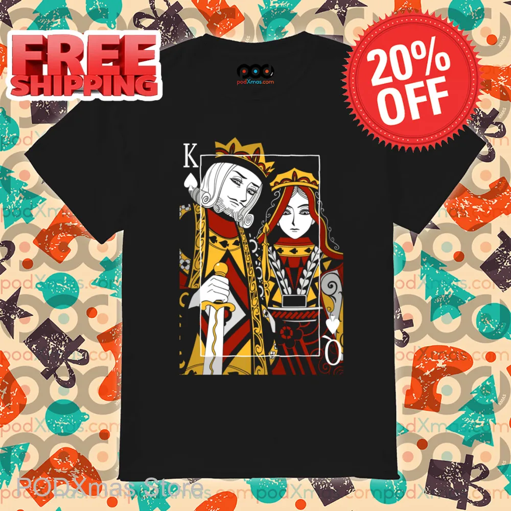 King Queen Card Selfie Shirt-enhance