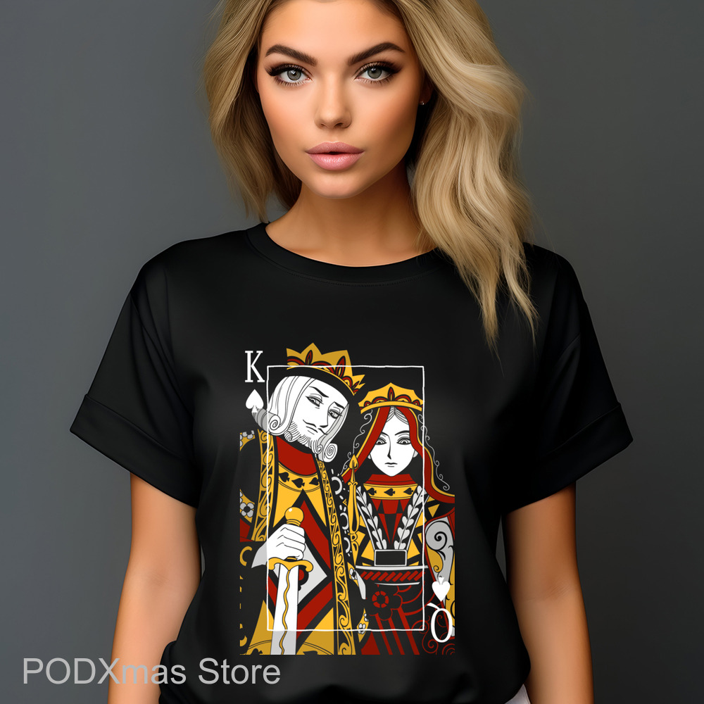 King Queen Card Selfie Shirt-enhance