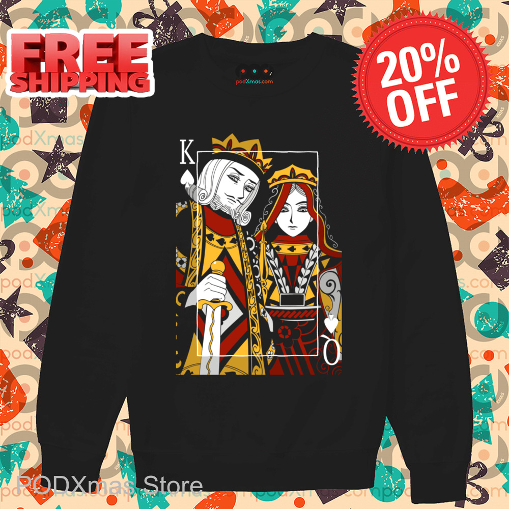 King Queen Card Selfie Shirt-enhance