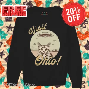 Kitty UFO Visit Ohio Shirt
