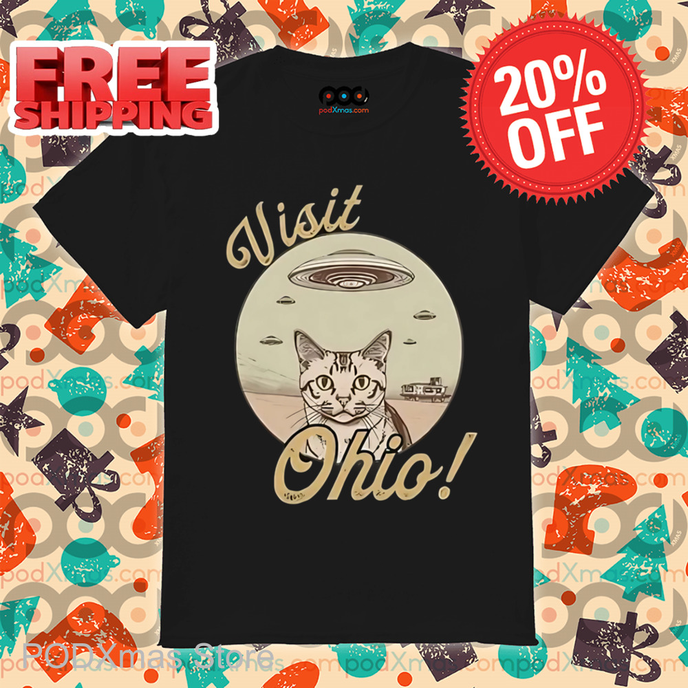 Kitty UFO Visit Ohio Shirt