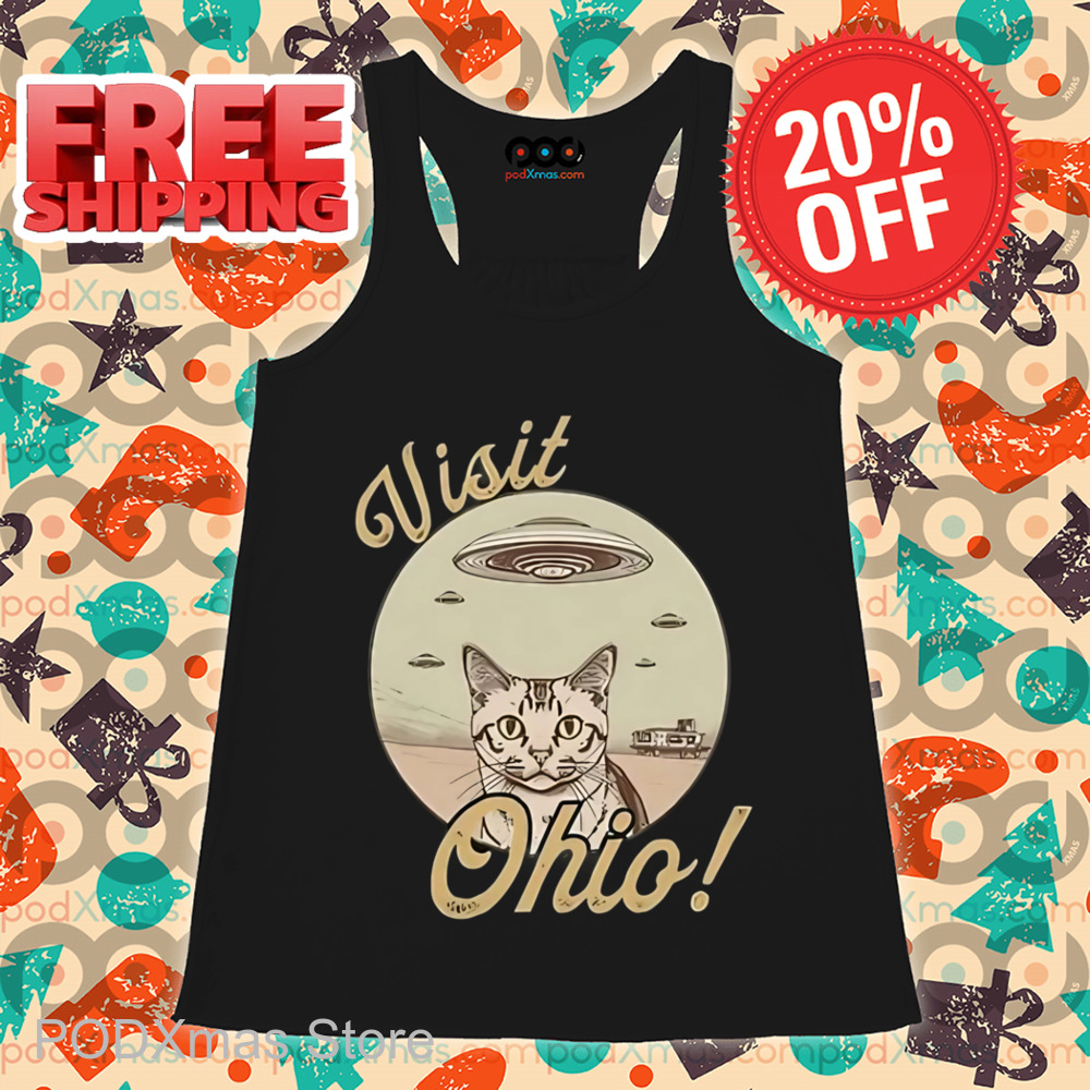 Kitty UFO Visit Ohio Shirt