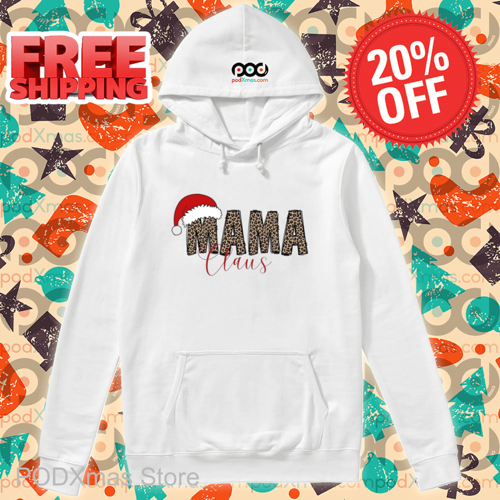 Mama Claus Leopard Christmas 2024 Shirt