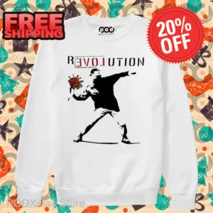 Man Throw Flowers Revolution Shirt