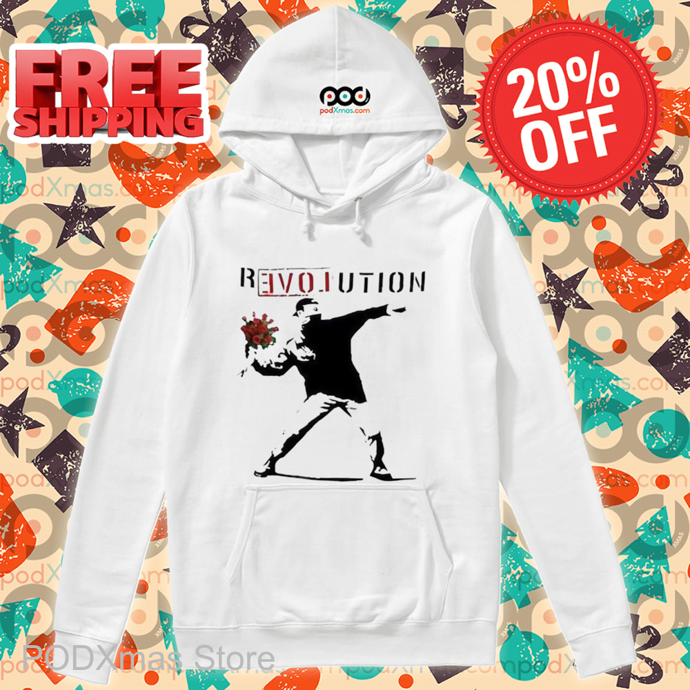 Man Throw Flowers Revolution Shirt
