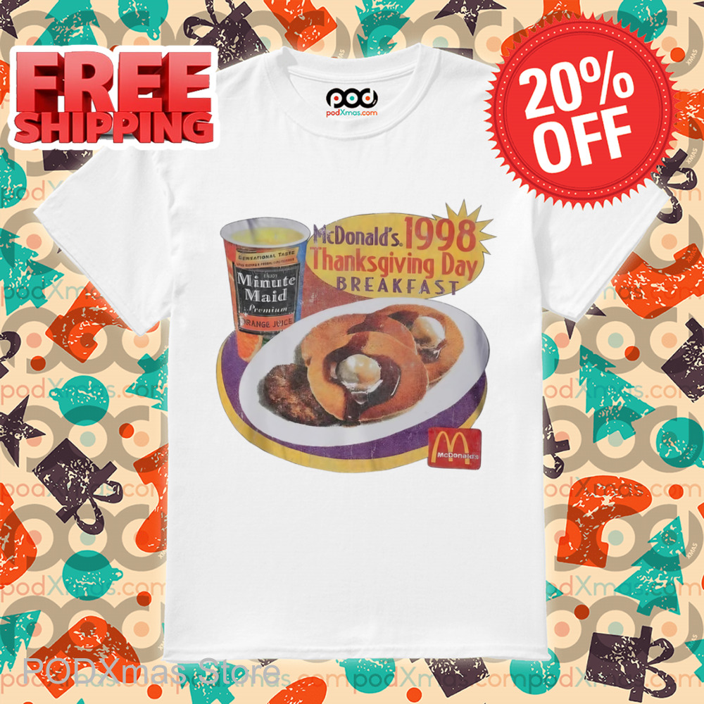 McDonald's 1998 Thanksgiving Day Breakfast Shirt