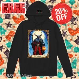 Merry Krampus Tarot Card Christmas Shirt