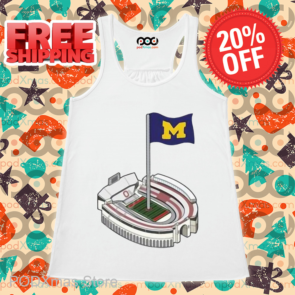 Michigan Wolverines Flag Stadium Shirt