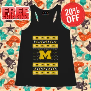 Michigan Wolverines Holiday Lights Ugly Christmas 2024 Shirt