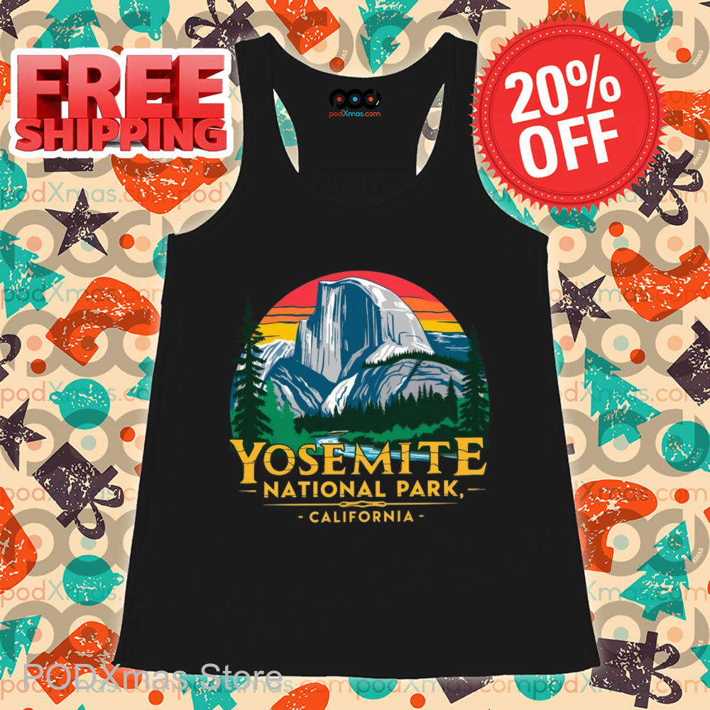 Mountain Yosemite National Park California Retro Shirt