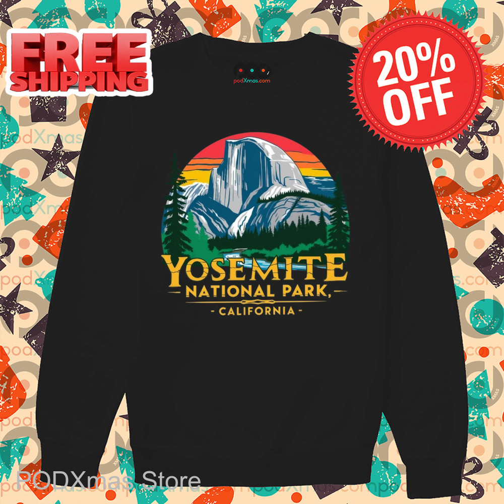 Mountain Yosemite National Park California Retro Shirt