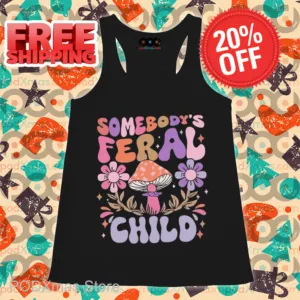 Mushroom Somebody's Feral Child Retro 2024 Shirt
