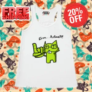 Nerd Cat Erm Actually Shirt