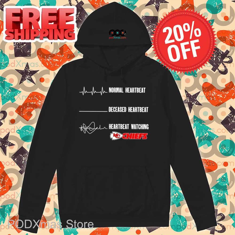Normal Heartbeat Deceased Heartbeat Heartbeat Watching Kansas City Chiefs Shirt