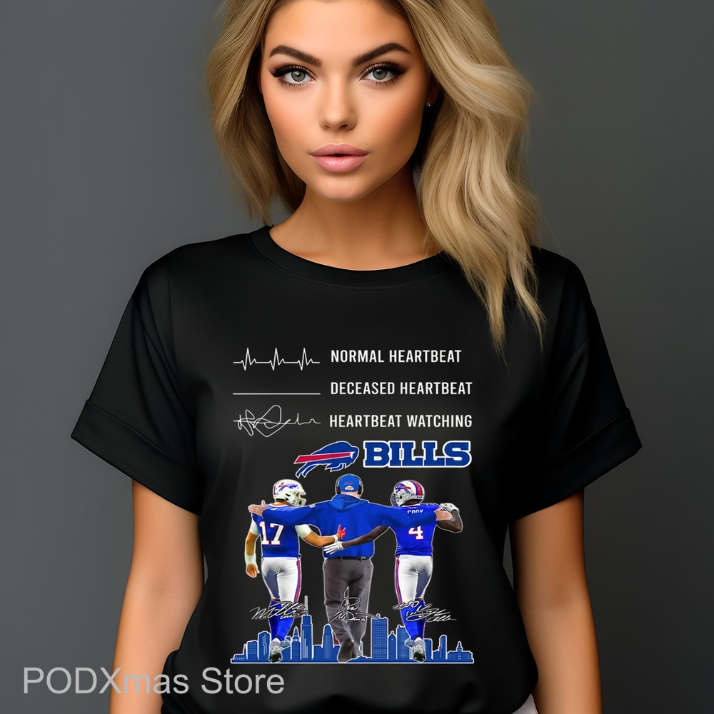 Normal Heartbeat Heartbeat Watching Buffalo Bills Signature Shirt