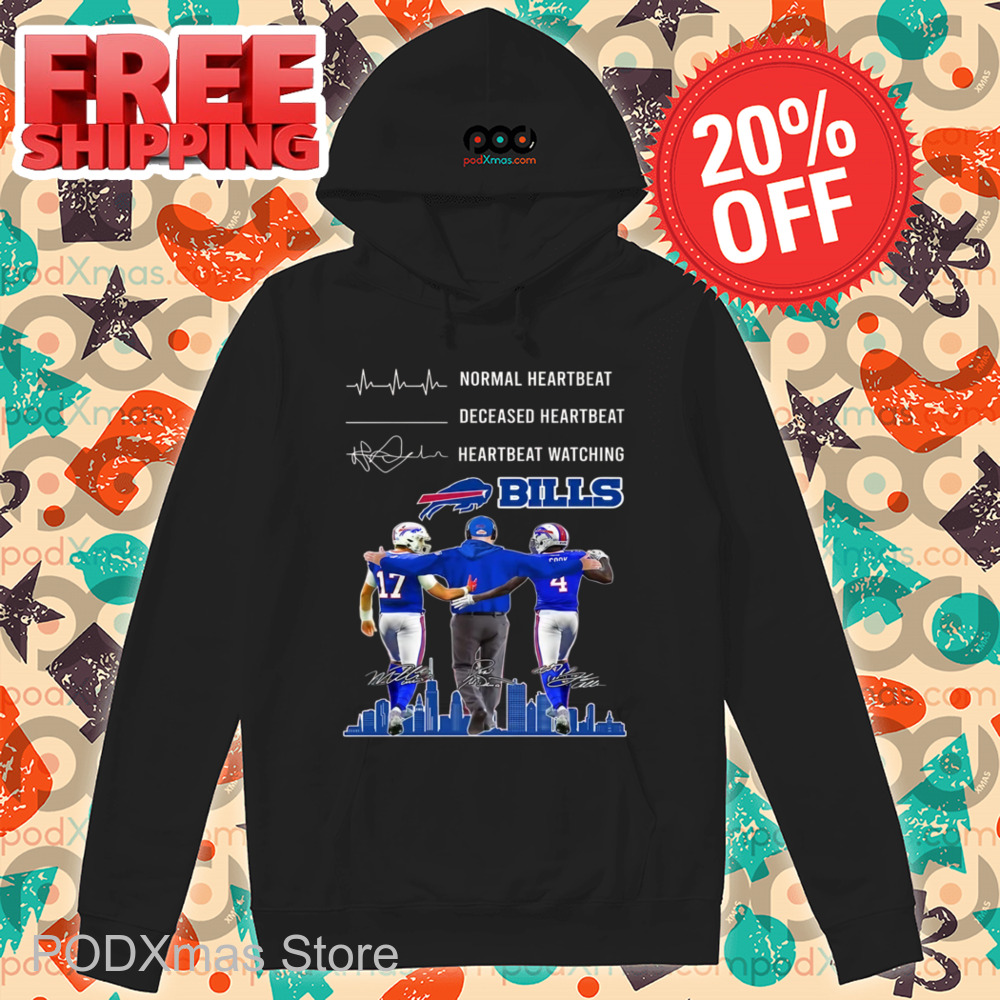 Normal Heartbeat Heartbeat Watching Buffalo Bills Signature Shirt