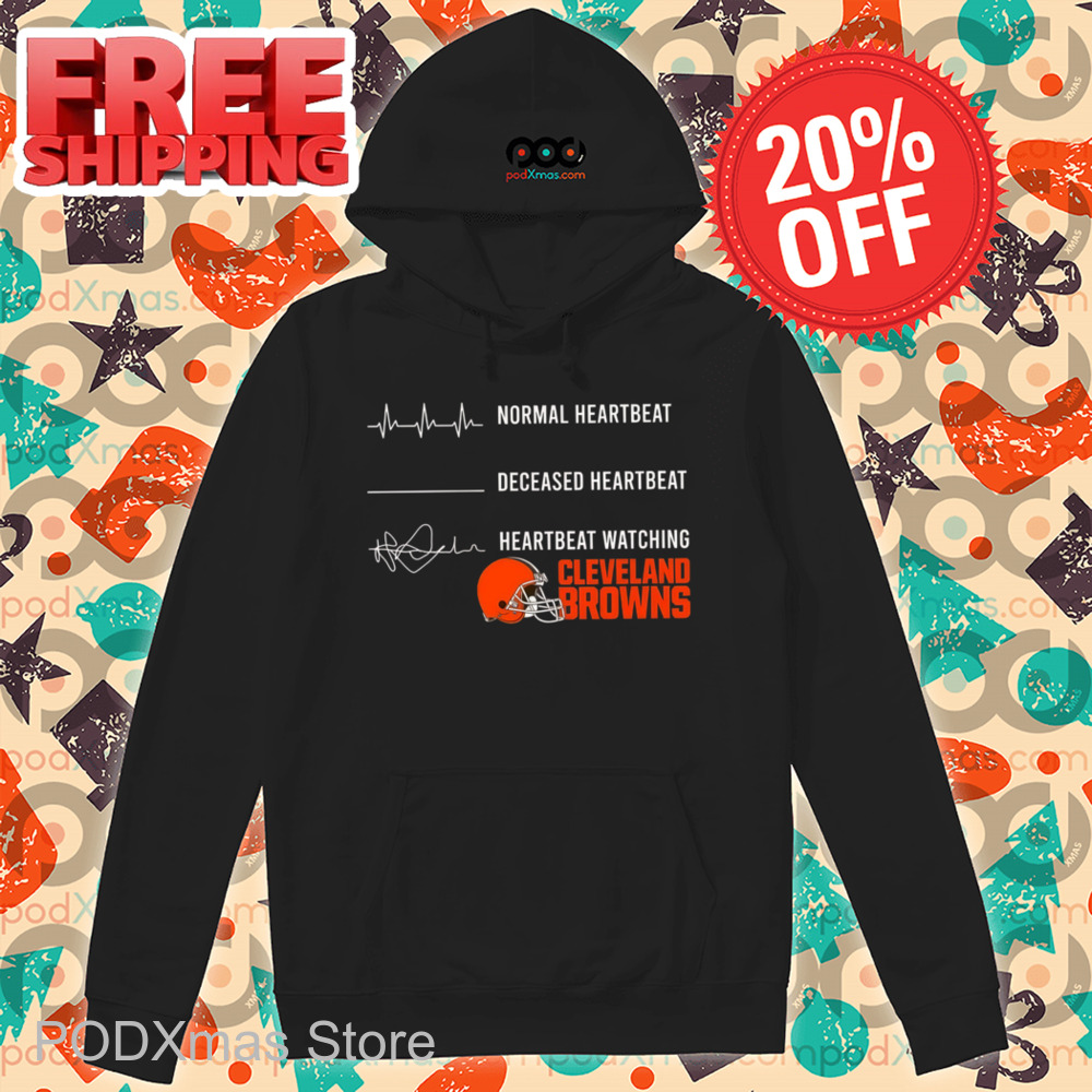 Normal Heartbeat Heartbeat Watching Cleveland Browns Shirt