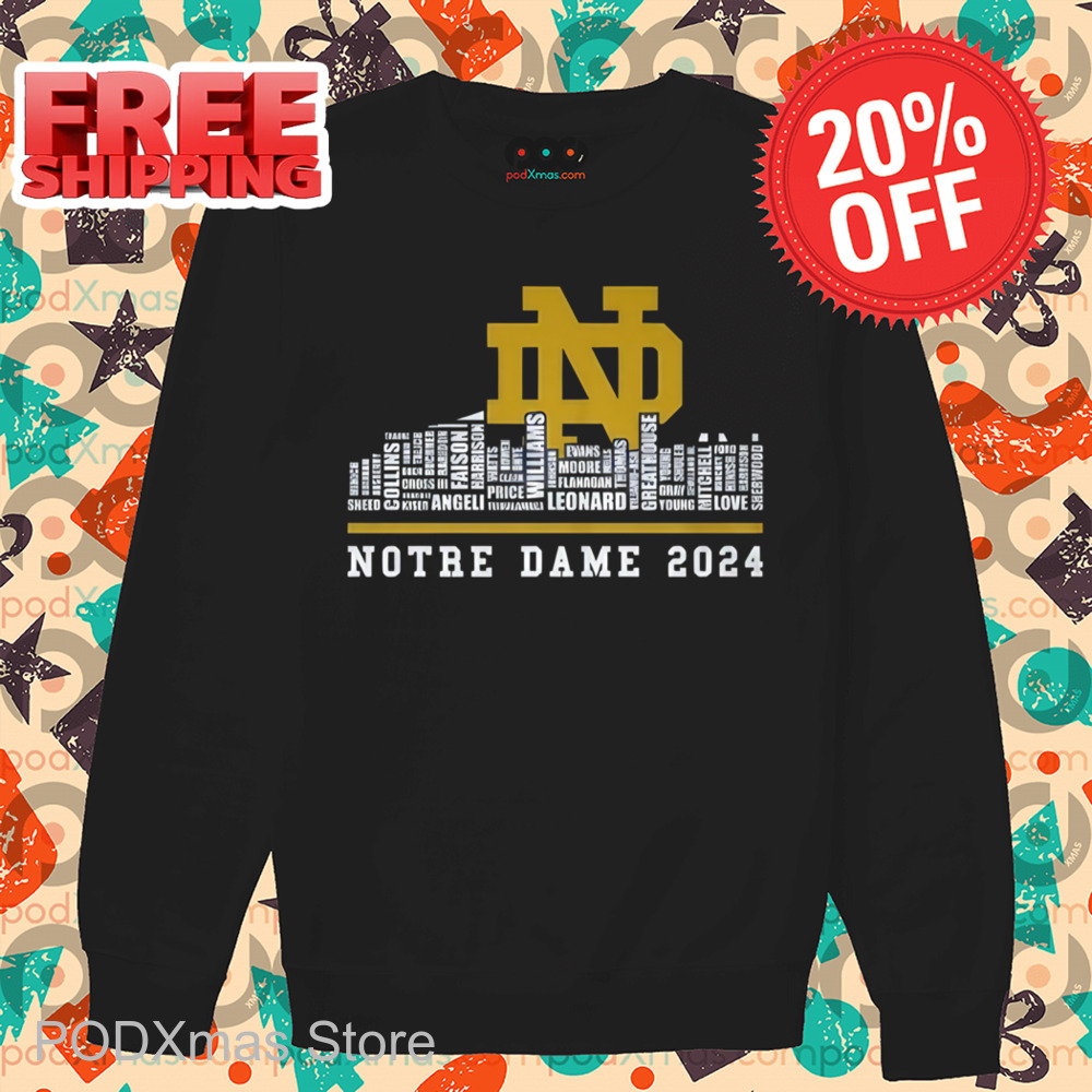 Notre Dame 2024 City Words Shirt