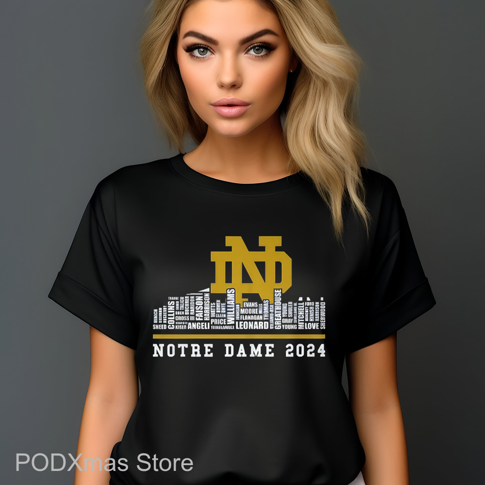 Notre Dame 2024 City Words Shirt