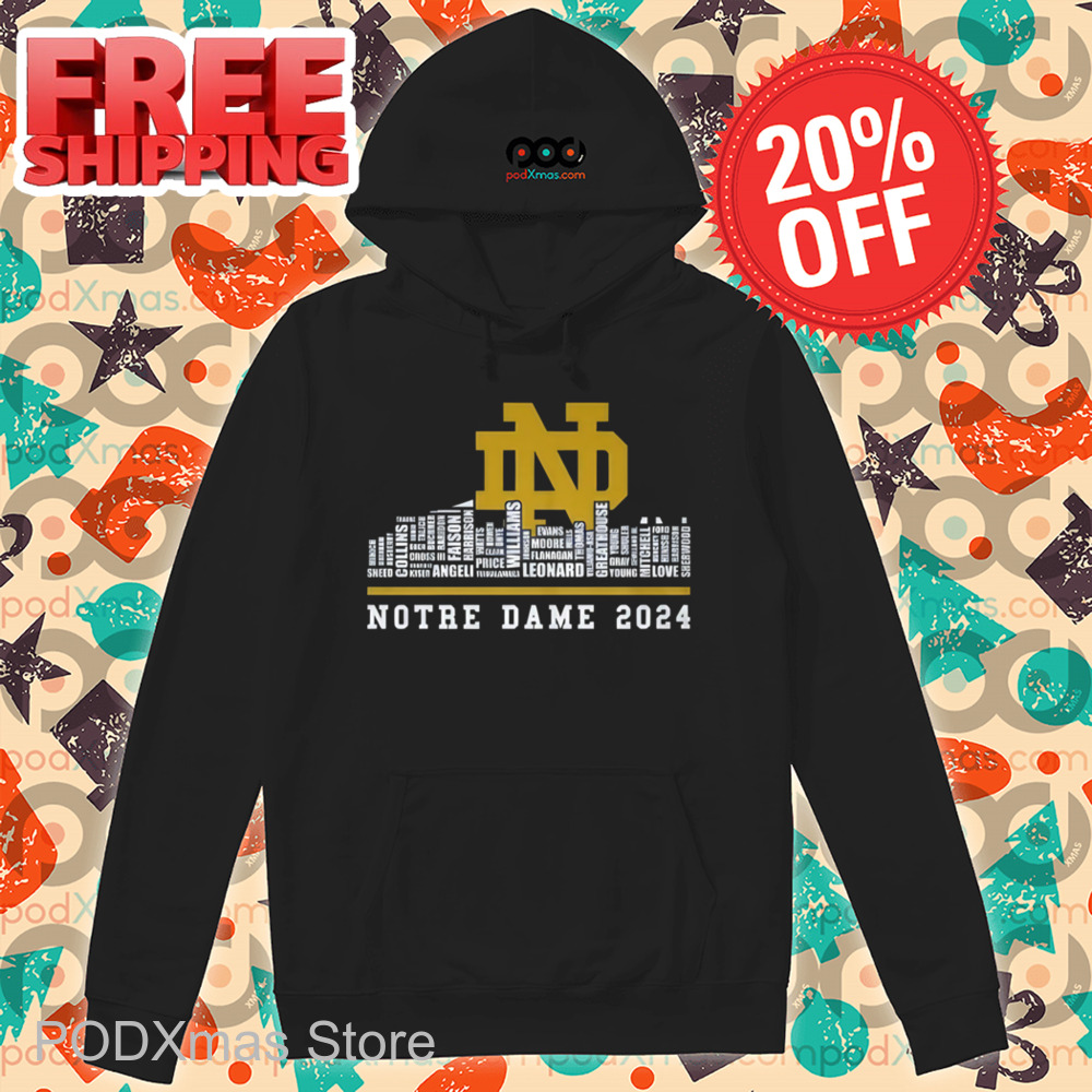 Notre Dame 2024 City Words Shirt