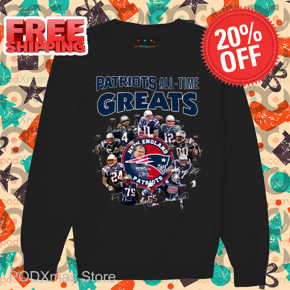 Patriots All Time Greats Player Signature Shirt