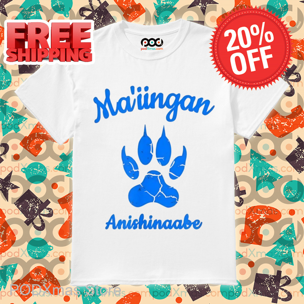 Paws Ma'iingan Anishinaabe Shirt