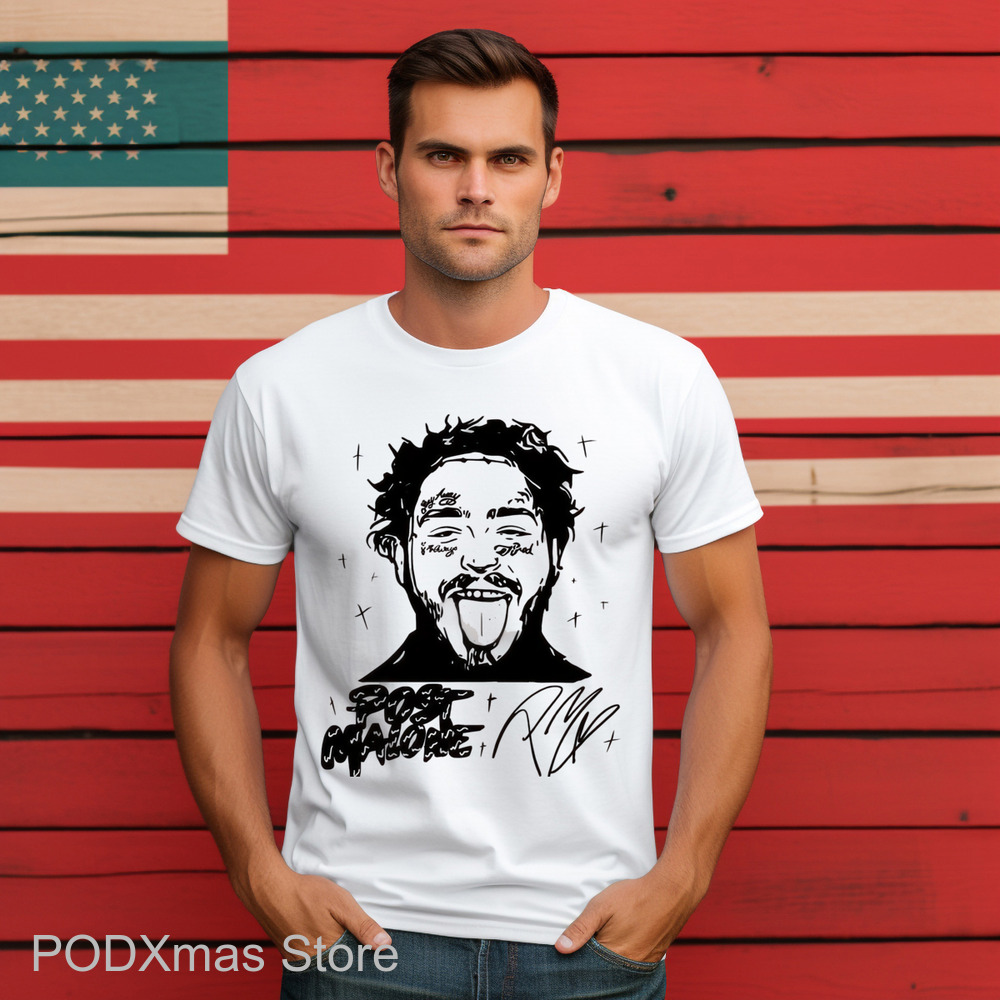 Portrait Post Malone Signature Shirt