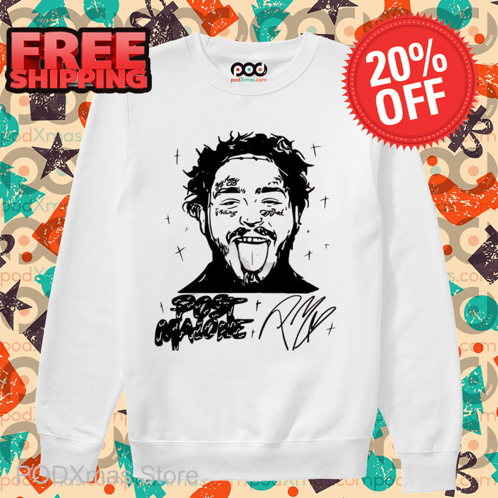 Portrait Post Malone Signature Shirt